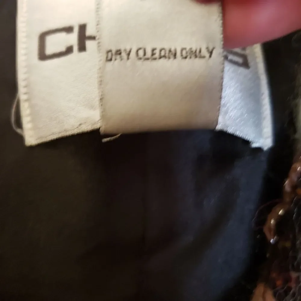 Chico's Button Front Wool Blend Lined Jacket Size 2 (large)